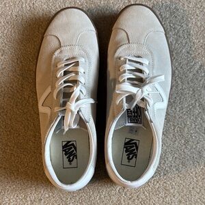 Vans White Classic Sneakers with Waffle Sole